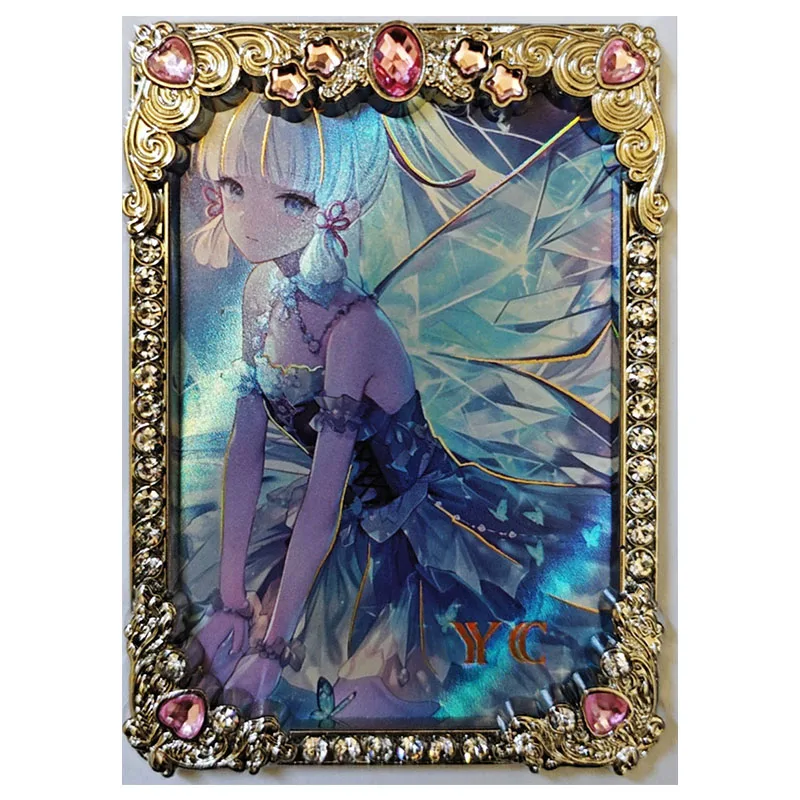 Anime Goddess Story Rare YS YC Refraction Game Collectible Cards Keqing Yor Forger Hancock Hu Tao Zabawki dla chłopców Prezent urodzinowy