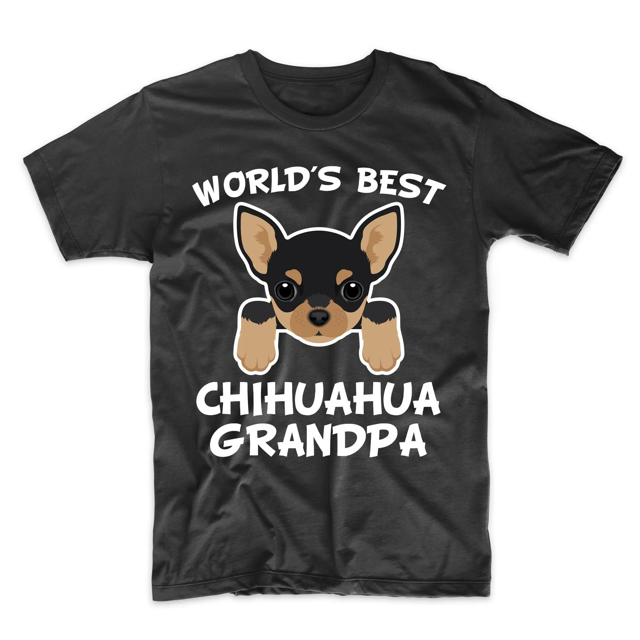 Chihuahua Grandpa T Shirt World'S Best Dog Granddog