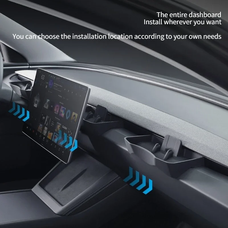 

Car Phone Holder for Tesla Model Y Juniper/Model 3 Highland Central Control Storage Box Dashboard Eyeglass Case Car Accessories