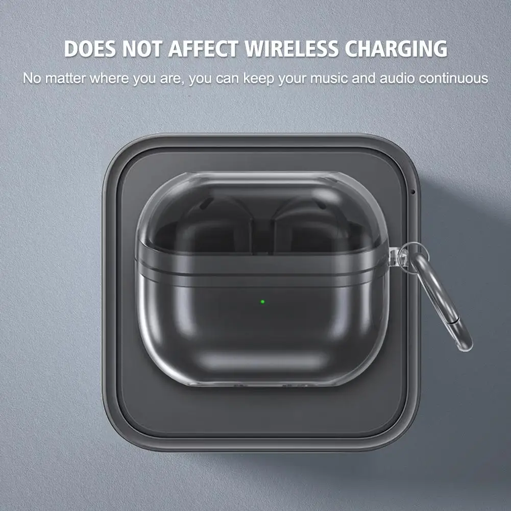 เคสหูฟังสำหรับ Samsung Galaxy Buds3พร้อมตะขอกันฝุ่นกันตกสำหรับ Samsung Buds3 Pro/ Buds2/Live Shell