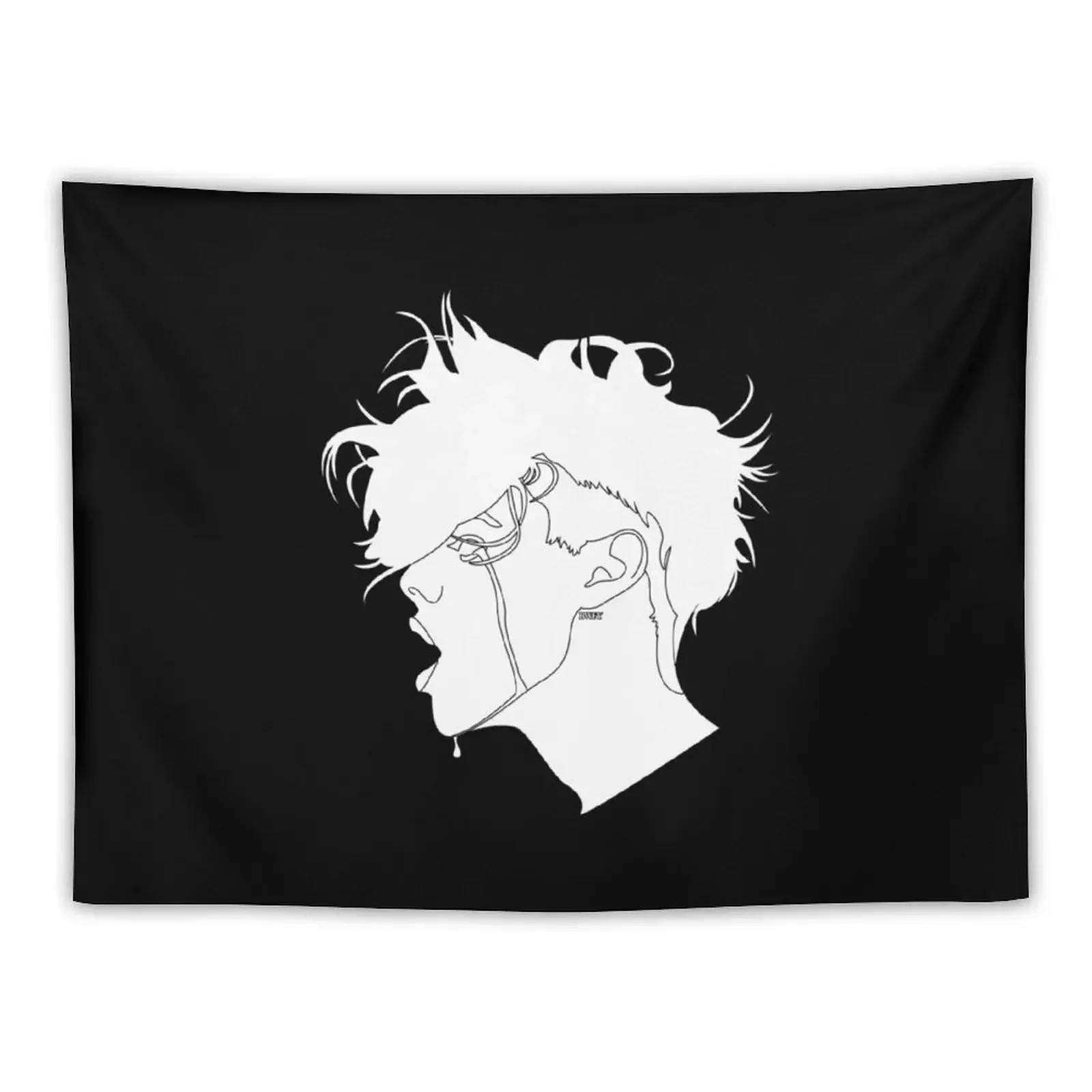 

YUNGBLUD Lines Only Portrait Vector Tapestry Decoration Bedroom Wall Decorations Decoration Room Tapestry