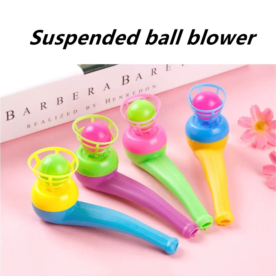 2Pcs Suspended Blow Pipe Blow Ball Rod Board Game for Children Balance Training Floating Blowing Ball Board Game Family Kids Toy