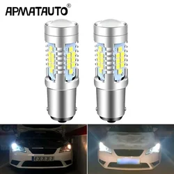 2pcs LED Daytime Running Light DRL Bulb Lamp P21W BA15S 1156 For Seat Leon 3 MK3 2013 2014 2015 2016 2017 2018 Car Accessories