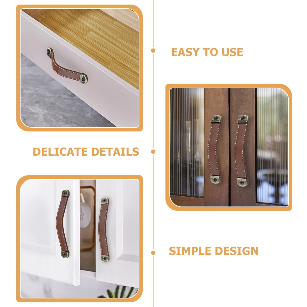 

Cabinet Handles Black Drawer Pulls for Wardrobe Suitcase Shoe Cabinet Furniture Replacement Surface Mounted Hardware