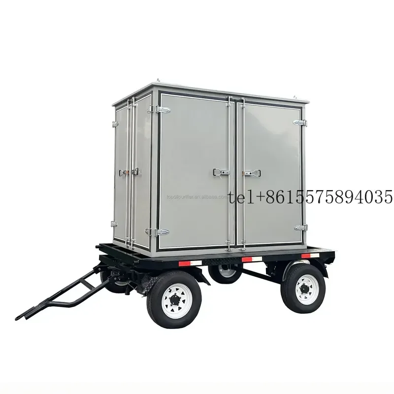 Hot ZYD-M-series Movable Trailer Transformer Oil Filtration Machine with Weather Proof Enclosure