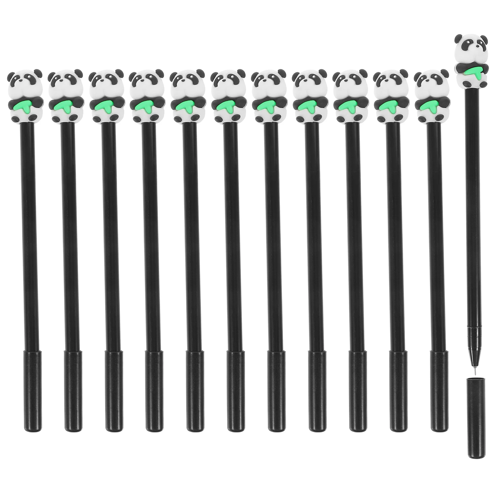 

12pcs Gel Pen Panda Design for Kids Writing Stationery Smooth Water-Based Pens School Office Supplies Cartoon Panda