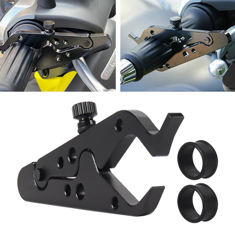 

Black Motorcycle Cruise Control Throttle Clip Aluminum Lock Assist Retainer For Universal Wrist Grip Handle Bar Accessories