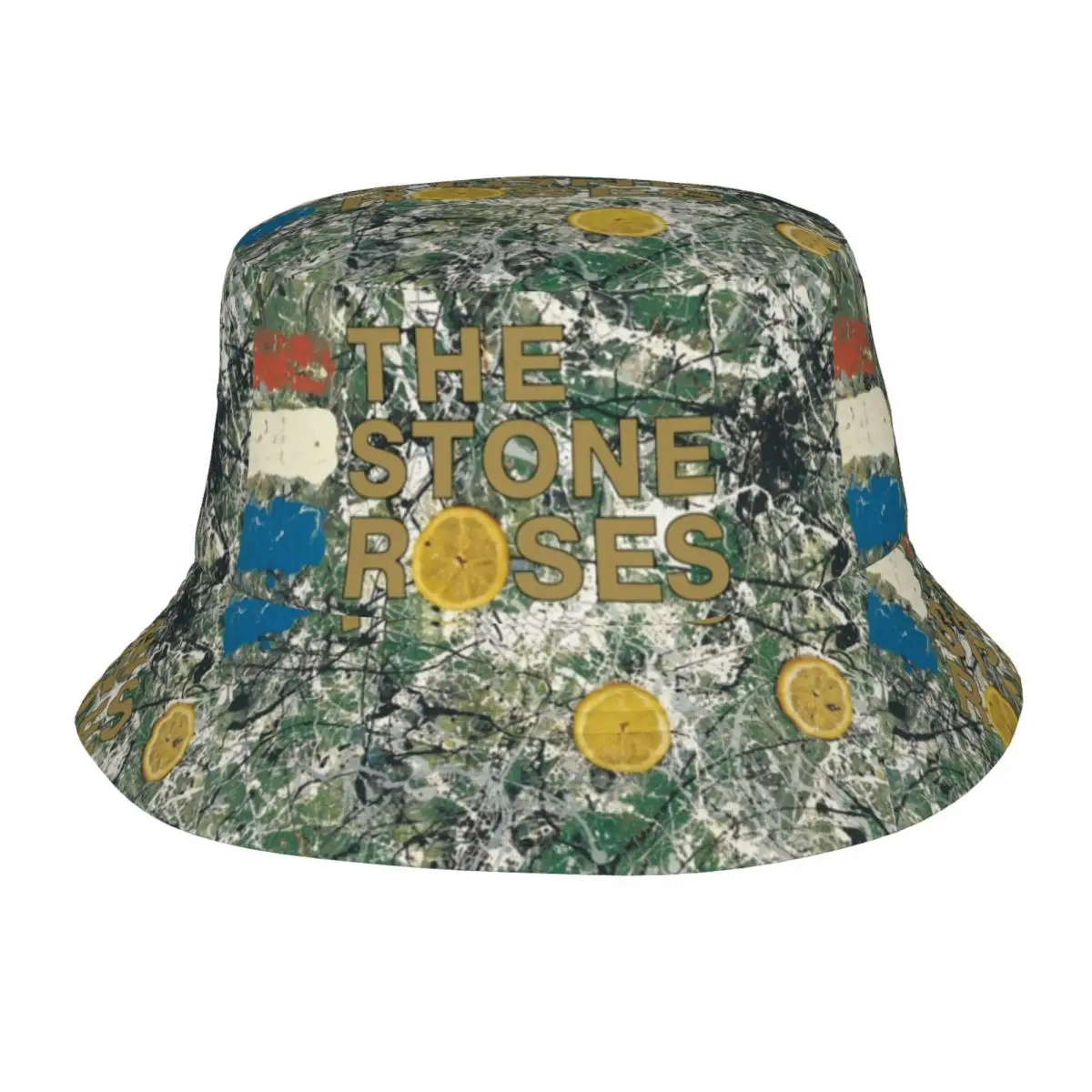 Unisex The Stone Roses Bucket Hat Bye Bye Bad Portable Fisherman Hats Summer Fashion Fishing Caps Hawaii Graphic Sun Hat