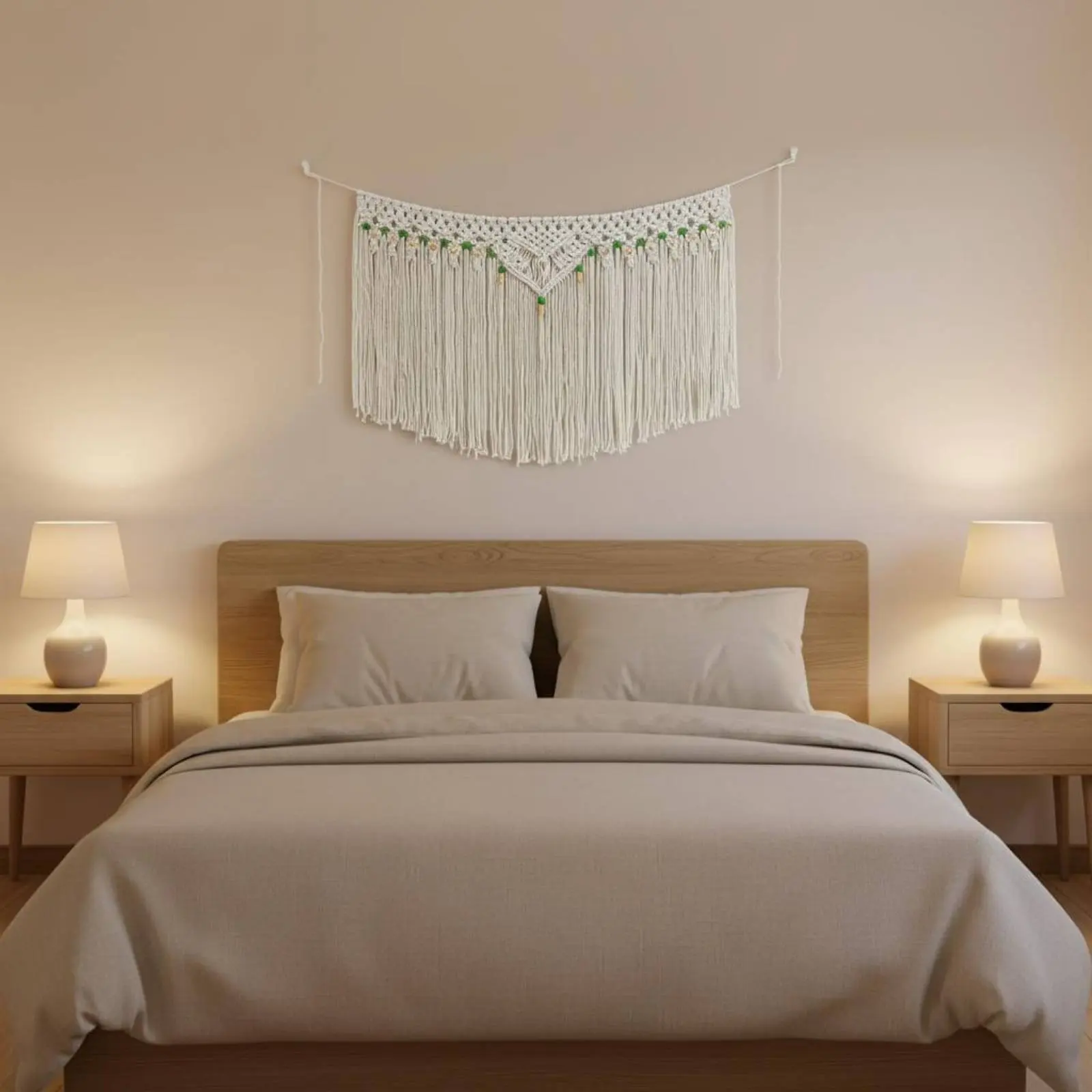 tapecaria-de-parede-artesanal-boho-com-franjas-decoracao-para-casa-franjas-decorativas-para-fundo-de-sofa