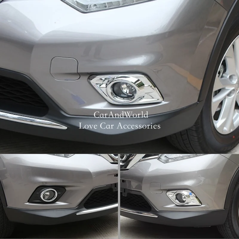 

Для Nissan X-Trail T32 2014-2016 передние противотуманные фары, накладка на противотуманные фары X Trail ABS, хромированные аксессуары для стайлинга автомобилей
