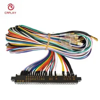 Arcade JAMMA 28/56 Pin 2.8/4.8mm Interface Cabinet Wire Wiring 140cm Harness PCB Cable for Pandora Arcade Game Consoles 5V&12V