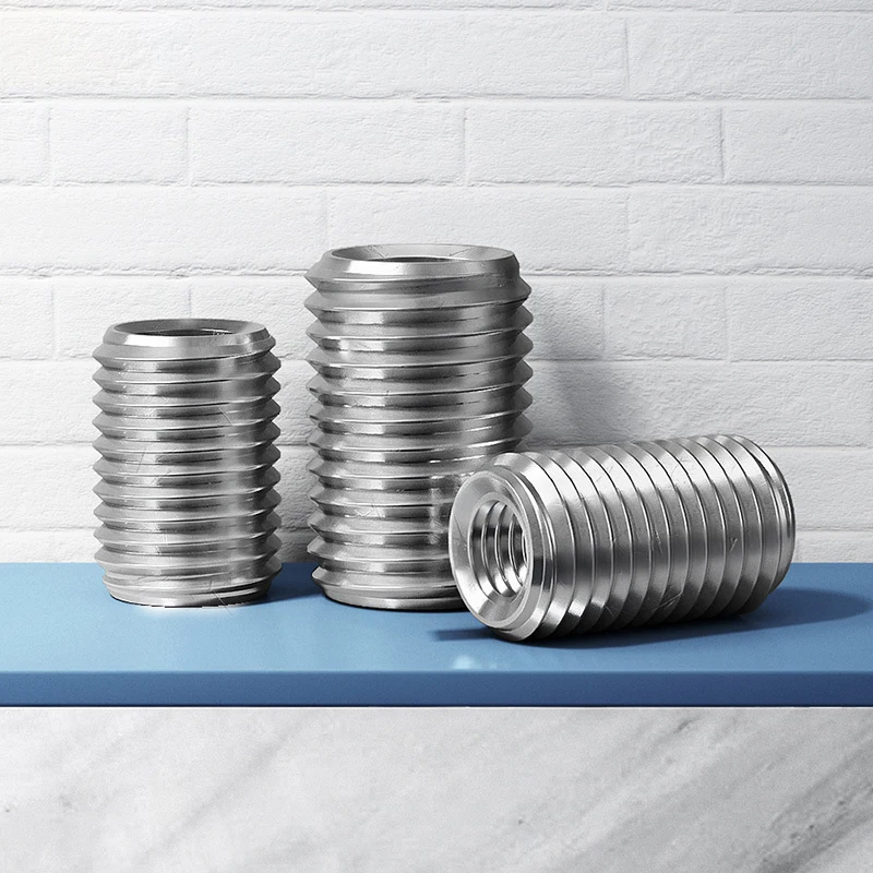 M2 M2.5 M3 M4 M5 M6~M12 304 Stainless Steel Inside Outside Thread Adapter Screw Sheath Thread Insert Sleeve Conversion Nuts