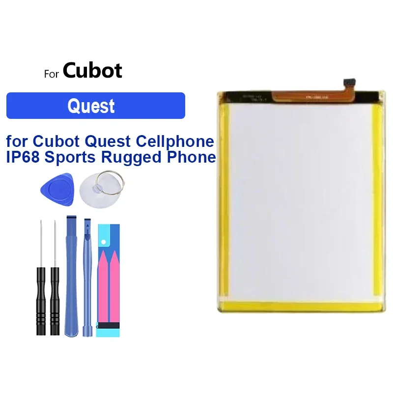 Batería de repuesto para teléfono móvil Cubot Quest Lite IP68 teléfono deportivo resistente Helio P22 octa-core 5,5 "r