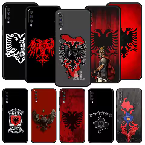 Albania Albanians Flag Phone Case For Samsung A56 A36 A26 A54 A52 A24 A14 A50 A72 A70 A06 A12 A22 A34 A42 A32 A04s A16 5G Cover