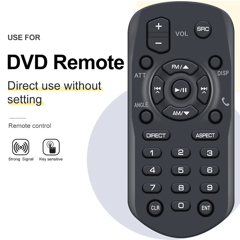 รีโมทคอนโทรล RM-RK258สำหรับเครื่องรับสัญญาณ JVC DVD/CD/USB KW-M450BT KWV21BT KW-V21BT KWV12 KW-M25T KW-V11 KWM25T KW-V12