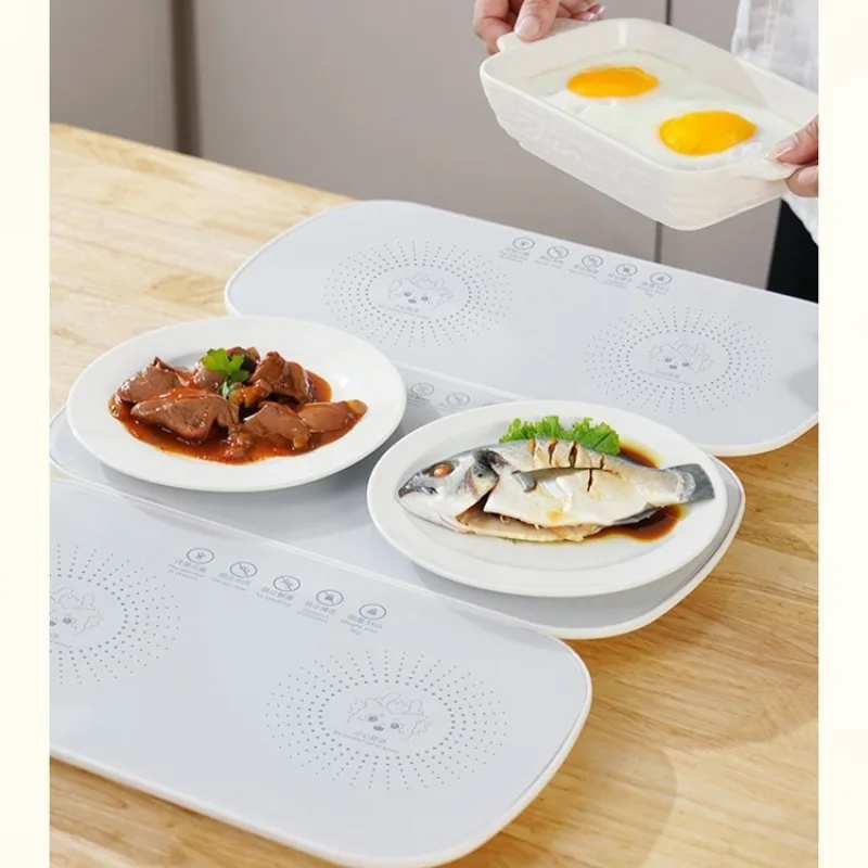 Multifunctional home dining table meal warming plate