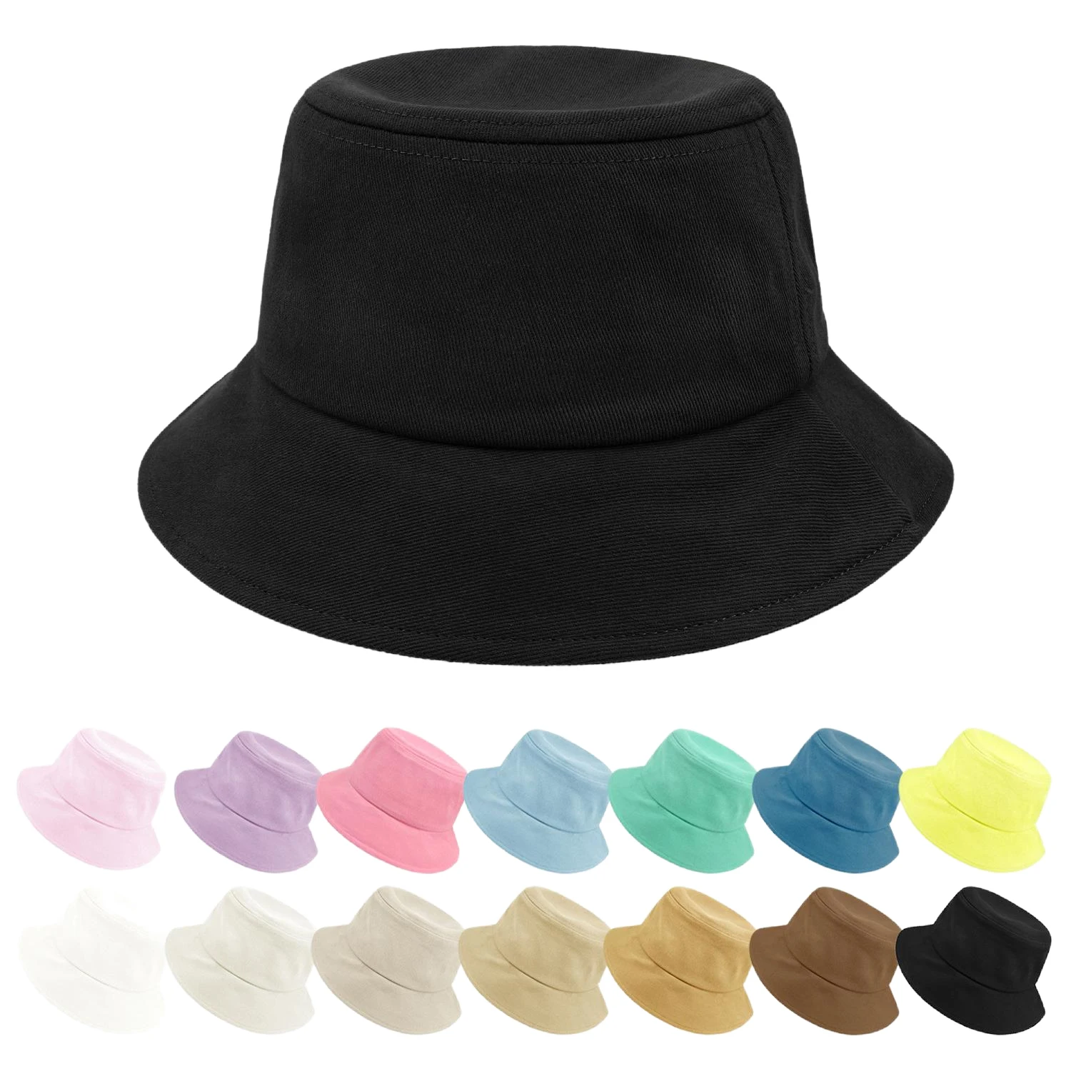 

Summer Children's Hat Fisherman Cap Boys and Girls Baby Panama Cap Cotton Outdoor Vacation Anti UV Protection Bucket Hat