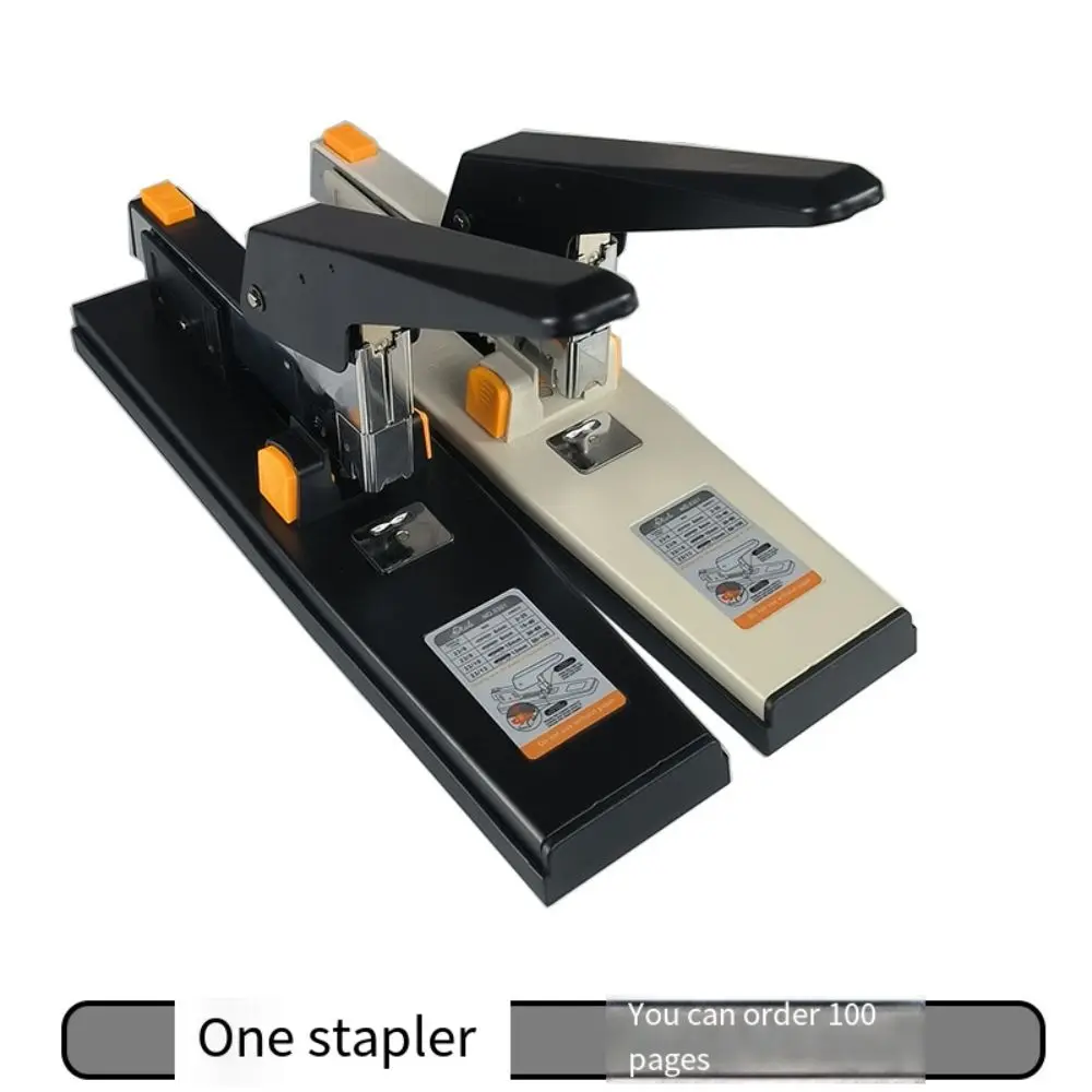 Large Capacity Hand Operated Staple Multifunction Anti-slip Heavy Duty Stapler Pop-up Type Up To 100 Pages Desktop Stapler