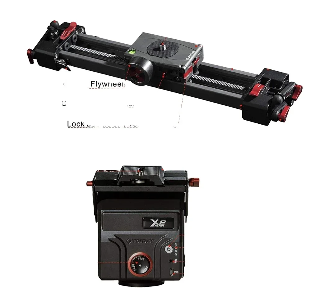 

IFOOTAGE Electric Camera Slider 33inch Motorized Photography Slider Tracker Silent Motor Camcorder Tracking Video Shooting Follo