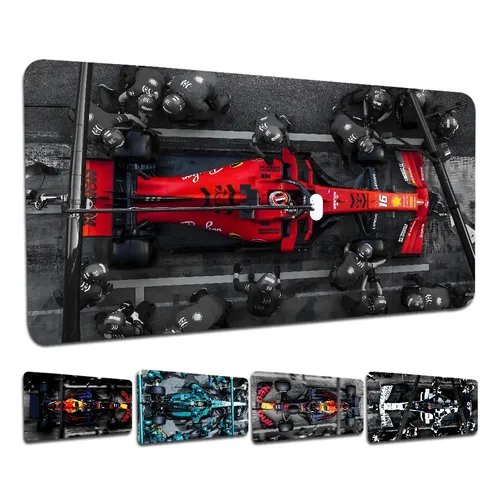 Imagen 2 del producto Alfombrilla de ratón grande antideslizante para coche de carreras, accesorios para juegos de oficina, alfombrilla de escritorio XXL, teclado de juego, alfombrilla para ratón, 900x400, gran oferta