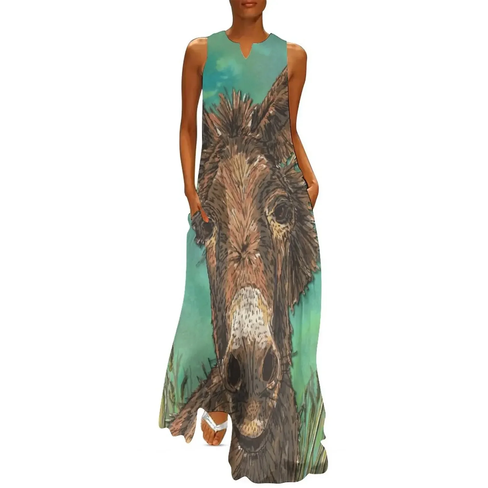 

Little Brown Donkey Long Dress women long dresses dress women summer purple dress cocktail dresses