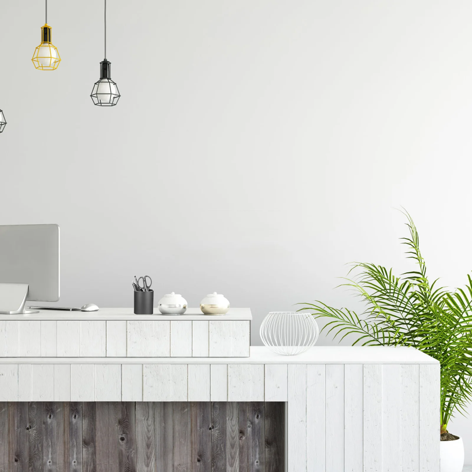 

1Pcs Metal Pen Container Round Aluminum Pen Holder for Office Desk Organization Pencil Makeup Organizer School Home