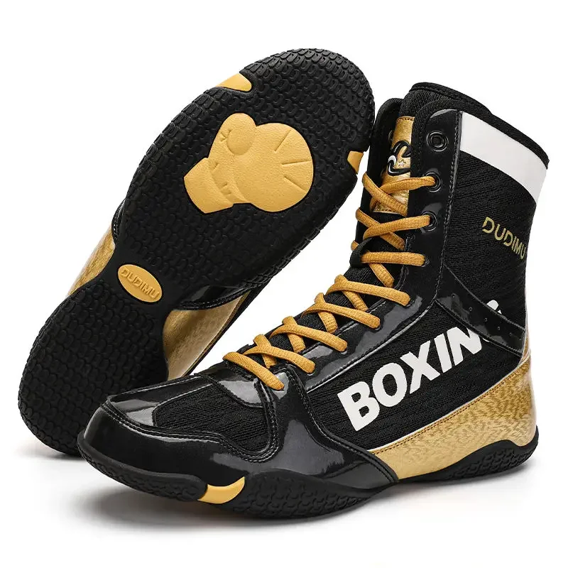 2024 vendita calda scarpe da Wrestling allenamento scarpe sportive da combattimento gratuite per uomini e donne comode scarpe da boxe resistenti all'usura