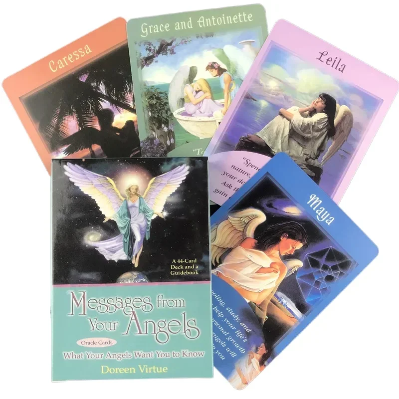 Tarot Cards Messages From Your Angels What Your Angels Oracle Cards Board Deck Games For Party Playing Card Game