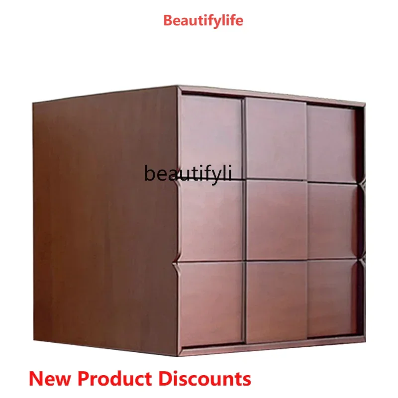 

S Nordic Retro Style Storage Chest of Drawers Living Room TV Cabinet Storage Chest of Drawer Japanese Module Side Cabinet