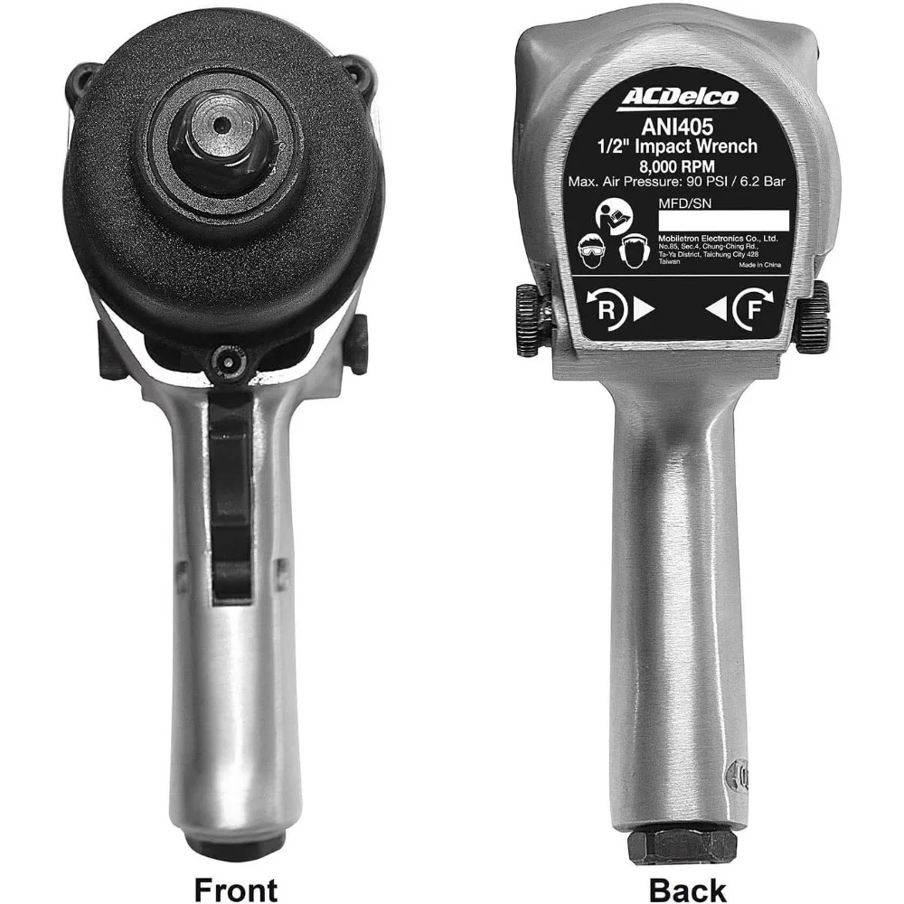 Kit combinado de llave de impacto y llave de trinquete de martillo doble de alta resistencia, 5 velocidades de 1⁄2", accionamiento de 3/8", herramientas eléctricas neumáticas