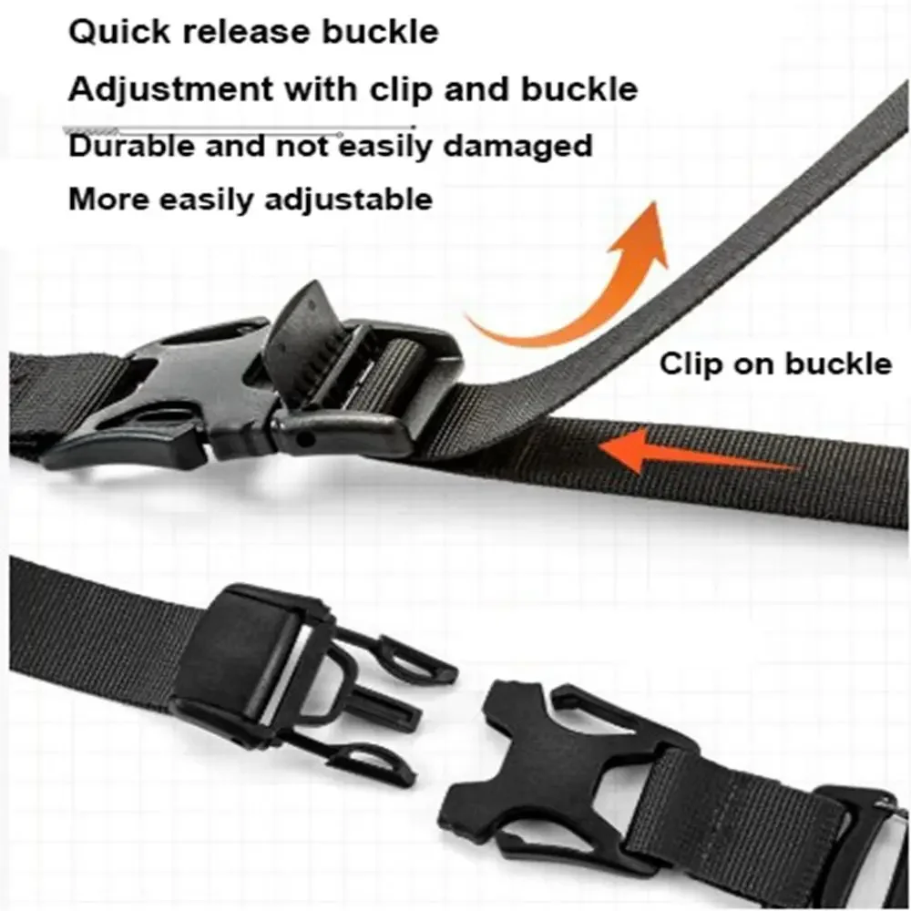 Verstellbarer Gepäckgurt, robuster Koffer-Befestigungsgurt, 18,5–49,5 cm, Reise-Organizer für Rucksack, Wandern, Camping, Zubehör – Detail 15