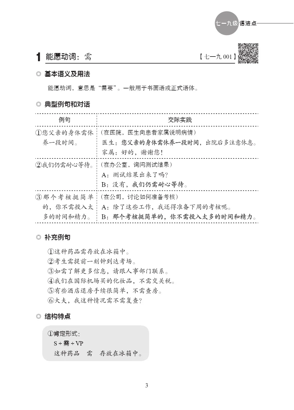 New HSK 3.0 Grammar Learning Manual Advanced Level