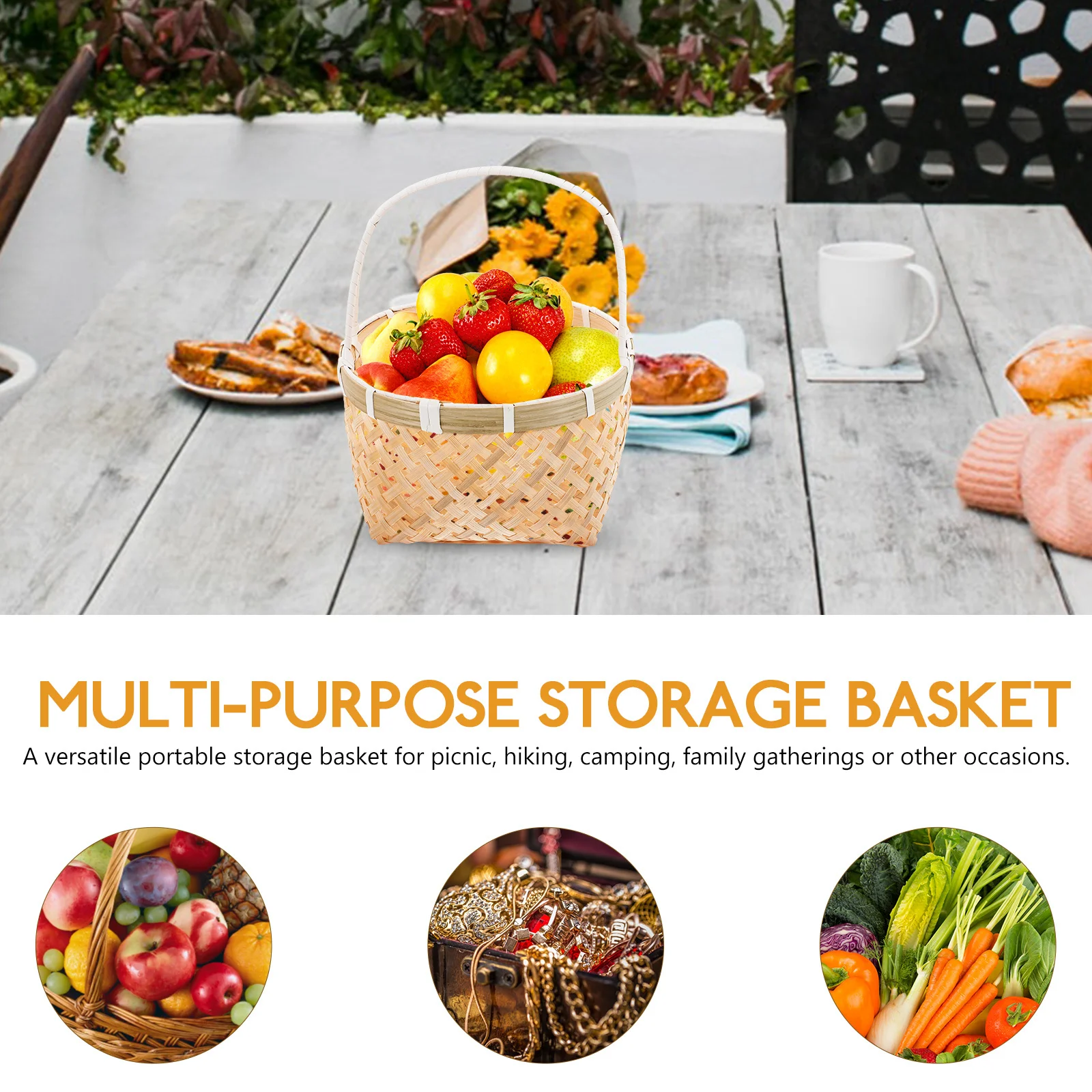 

Корзина для хранения бамбуковых плетеных круглых корзин для хлеба, сервировка домашних целей