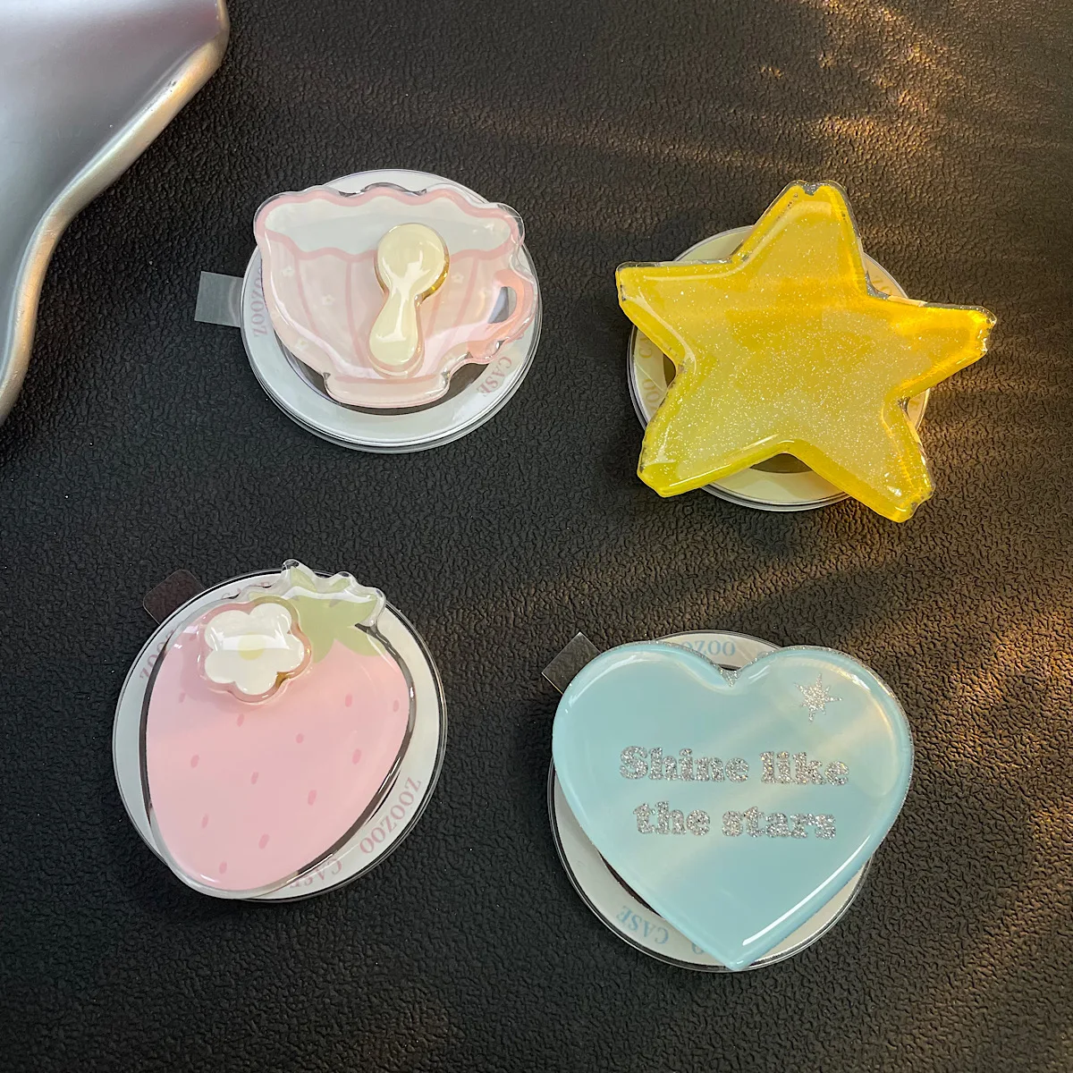 

Сверкающий розовый, синий, клубничный магнитный кронштейн Love, подходит для мобильного телефона MagSafe, сильная адсорбция, настольный ленивый кронштейн