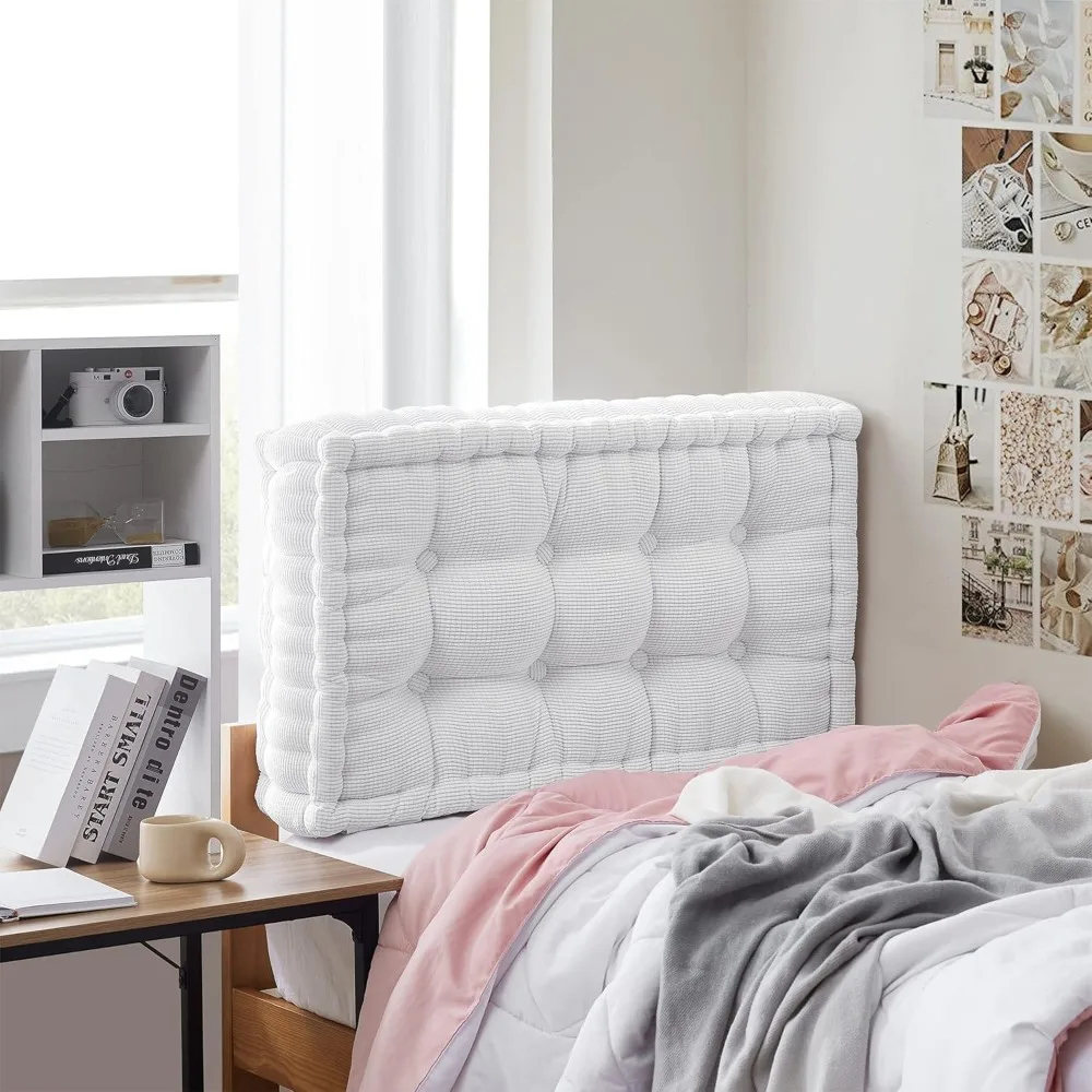 

Ultra Thick Tufted College Headboard - Pure White