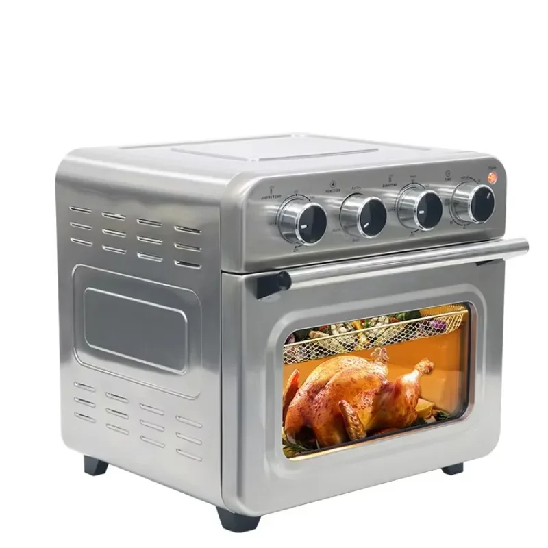 Stainless steel French door air fryer oven 25l barbecue shop, convenient, practical and durable