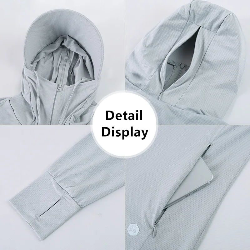 New Thin Breathable Uv Resistant Outdoor Versatile Coat Women'S Summer Casual Versatile Hooded Sports Sun Protection Clothing