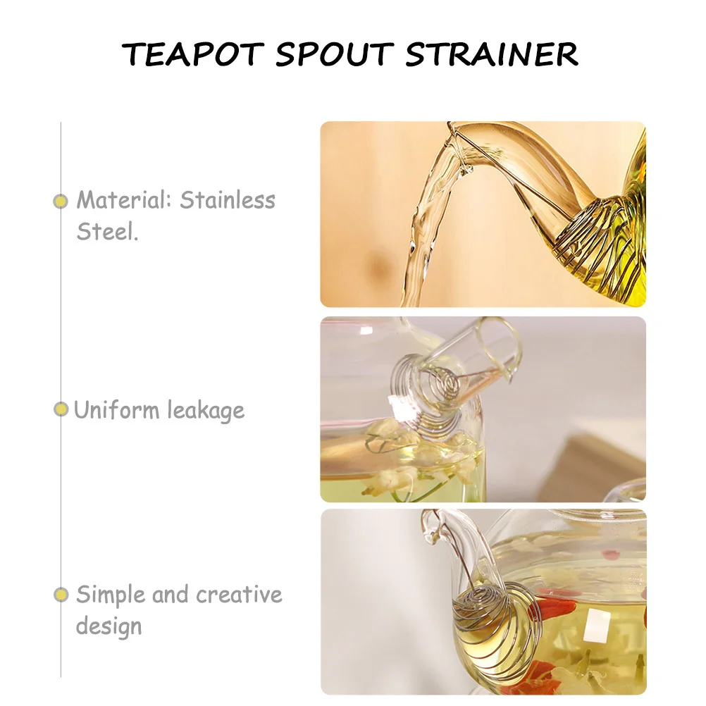

10 Pcs Teapot Spout Filter Strainer Teapots for Strainers Loose Filters Stainless