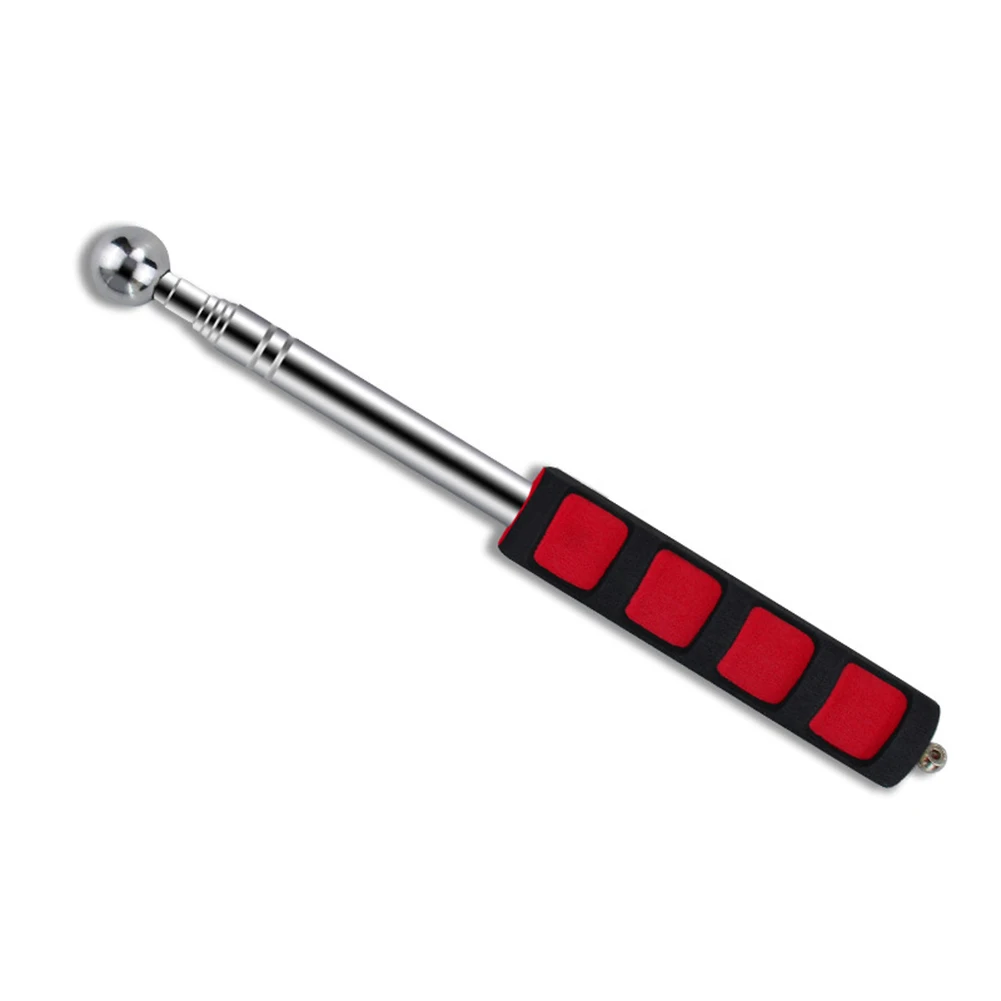 98/115/130CM Hollowing Drum Hammer Sound Detection Stainless Steel Telescopic Drum Hammer Inspection Tool Empty Drum Hammer