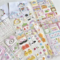 8pcs Y2K Cute Glitter Sticker for Phone Camera Journal Accessories Planner Sticker Kawaii Decoration Aesthetic Sticker Gift