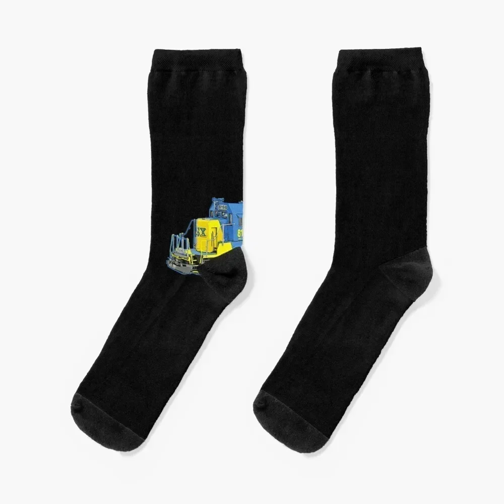 Freight Train Csx Engine Socks luxury set custom sports funny sock Socks Ladies Men's