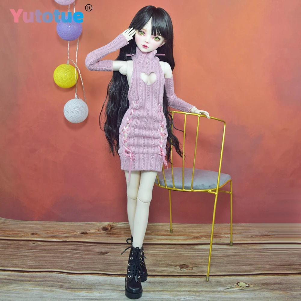 YUTOTUE 1/3 BJD دمية 56 سنتيمتر عيون خضراء دمية أنثى مع مجموعة كاملة من الملابس والاكسسوارات لتقوم بها بنفسك لعب هدايا الأطفال