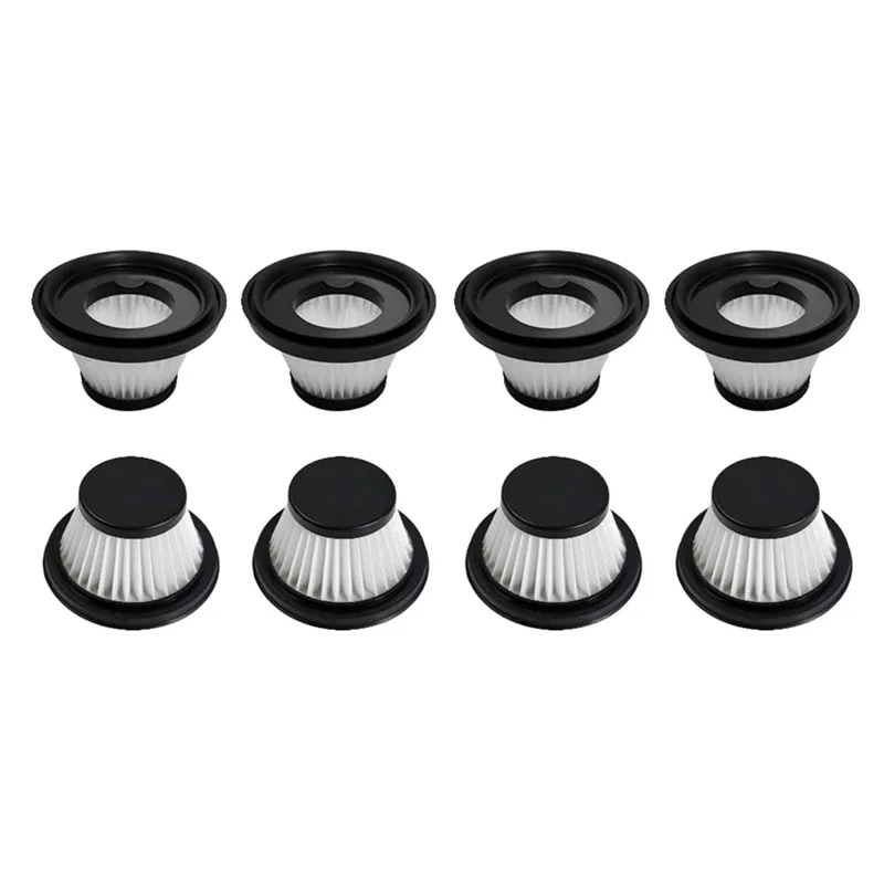 KEOL-コンパクト交換用真空フィルター、ダックコードレス掃除機用、馬力用、ダック掃除機用、8個パック
