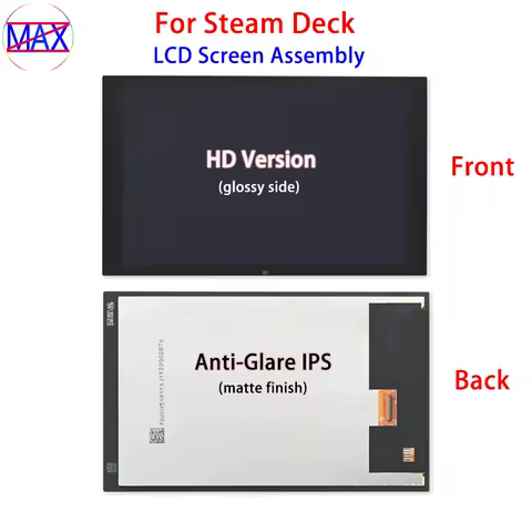 HD LCD Screen Assembly For Steam Deck Game Console 64G 128G 256G 512G 1TB Anti-Glare IPS LCD Display Screen With Touch Panel