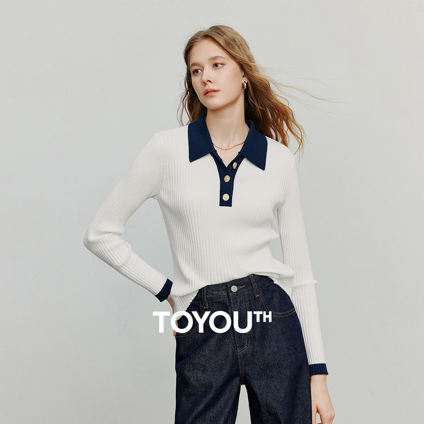 

TOYOUTH женский трикотаж, осень 2021, новый асимметричный стильный шерстяной облегающий топ с цветными блоками, утягивающий базовый слой