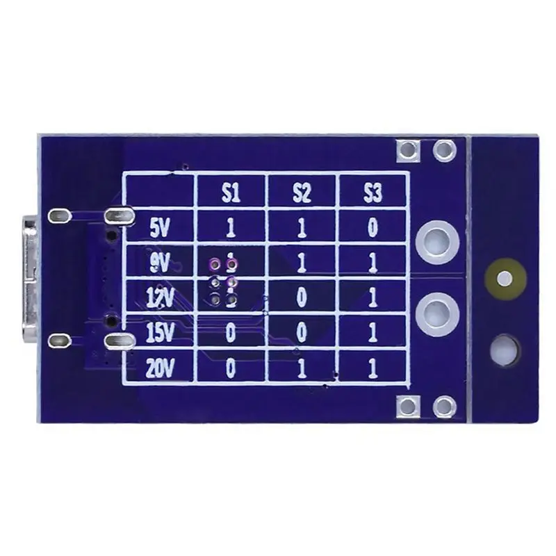 DT51 Type-C QC AFC PD2.0 PD3.0 to DC Spoof Scam Fast Charge Trigger Detector, USB-PD Notebook Power Supply Change Board, Voltage