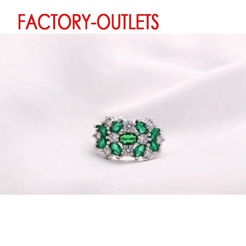 925 Sterling Silver Bridal Ring Fashion Jewelry Cubic Zirconia Prong Setting Best Gift For Women Girls Engagement Anniversar view 2