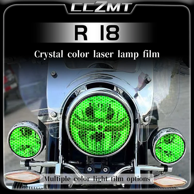 

For BMW R18 headlight color changing film honeycomb laser protection film smoked black tail light film modification