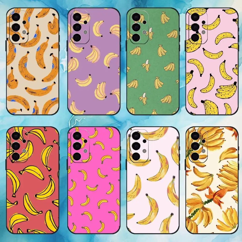 

Fruit Banana Phone Case For Samsung S25,S24,S21,S22,S23,S30,Ultra,S20,Plus,Fe,Lite,Note,10,9,5G Black Cover