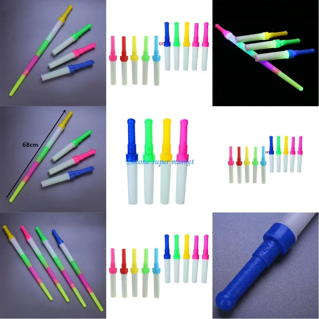 

090B Shiny Rainbow Sword Light Glow Party Supplies Dress up Costume